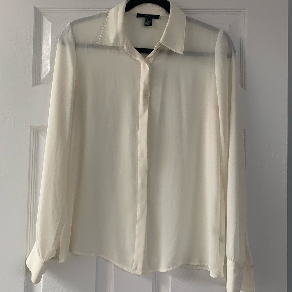 Forever 21 White blouse in Small